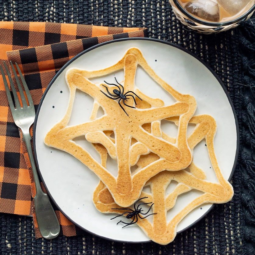 spiderweb pancake art