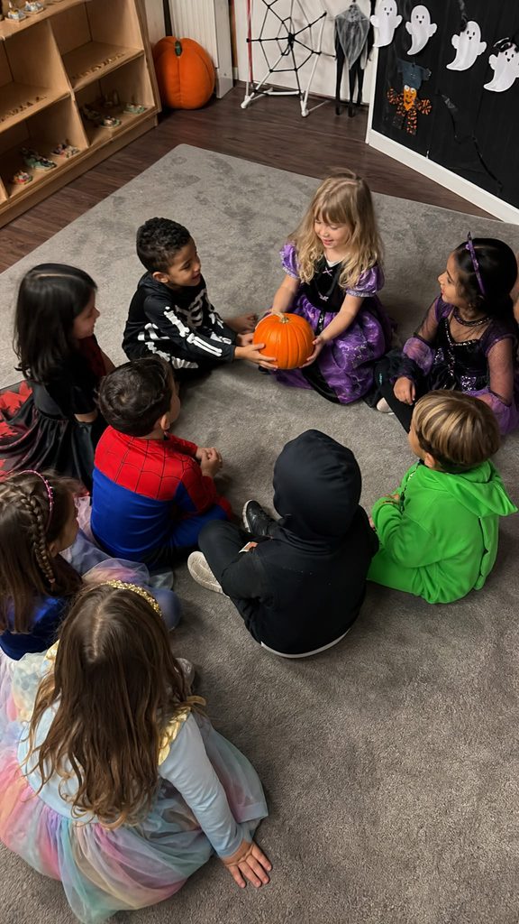 kids on spooky story building game