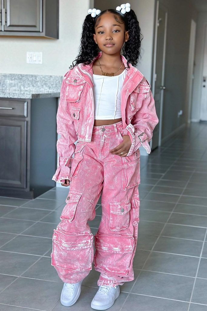 kid in stylish outfit