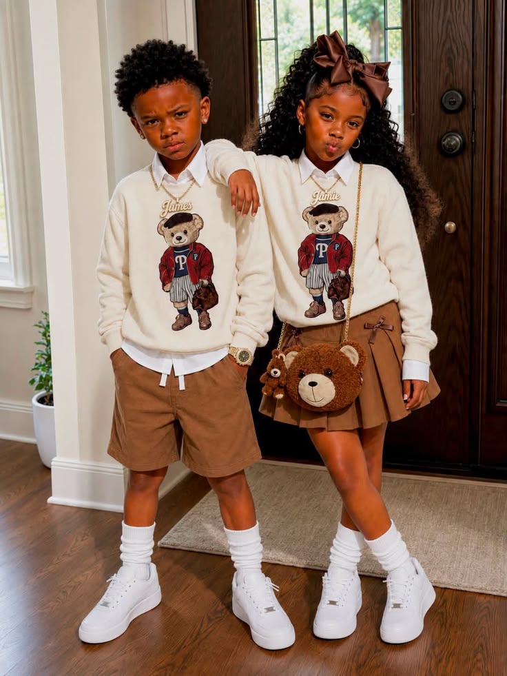 kids in an easy outfit ideas for busy school morning