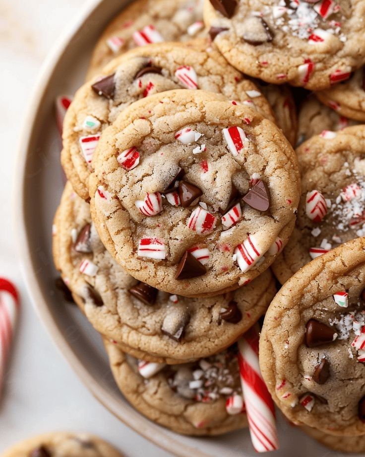 candy cane crunch cookies one of Christmas cookies kids can help bake