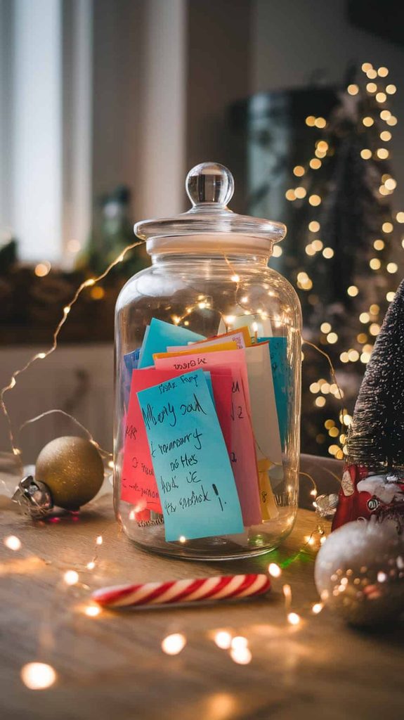 a christmas memory Jar