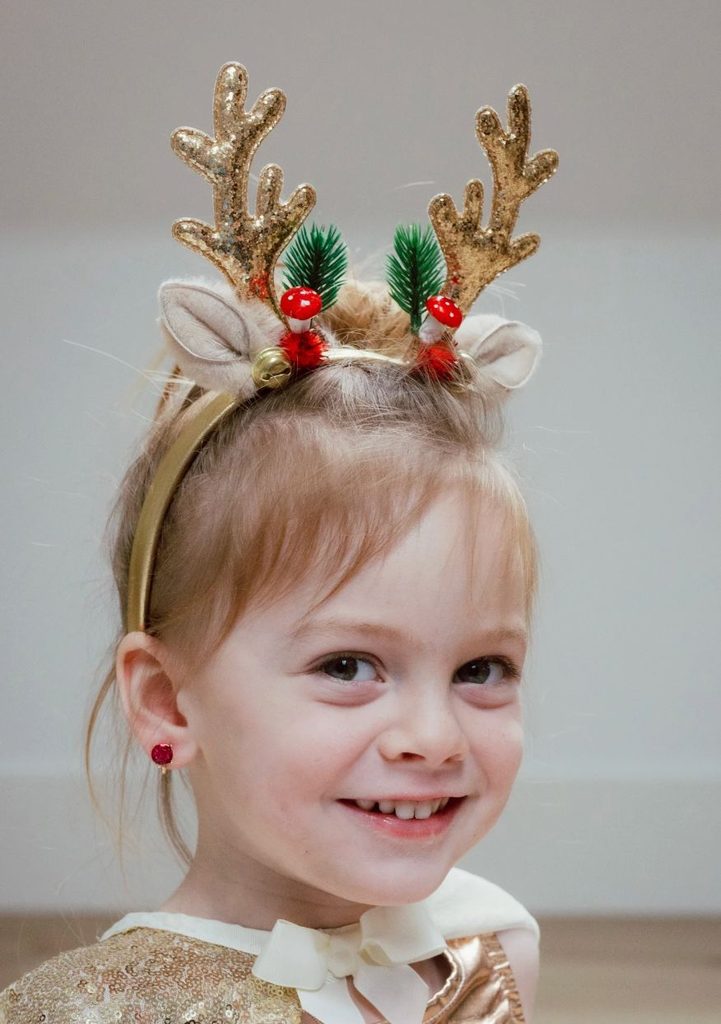 kid reindeer antler headband