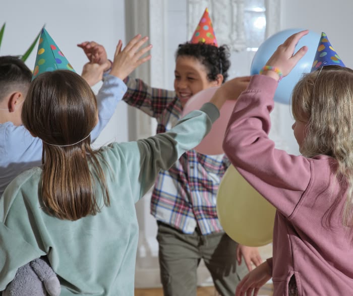 kids in dance and freeze activities as rainy day activities for kids