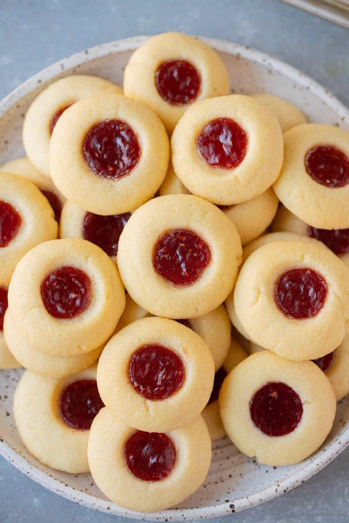 thumbprint cookies one of Christmas cookies kids can help bake