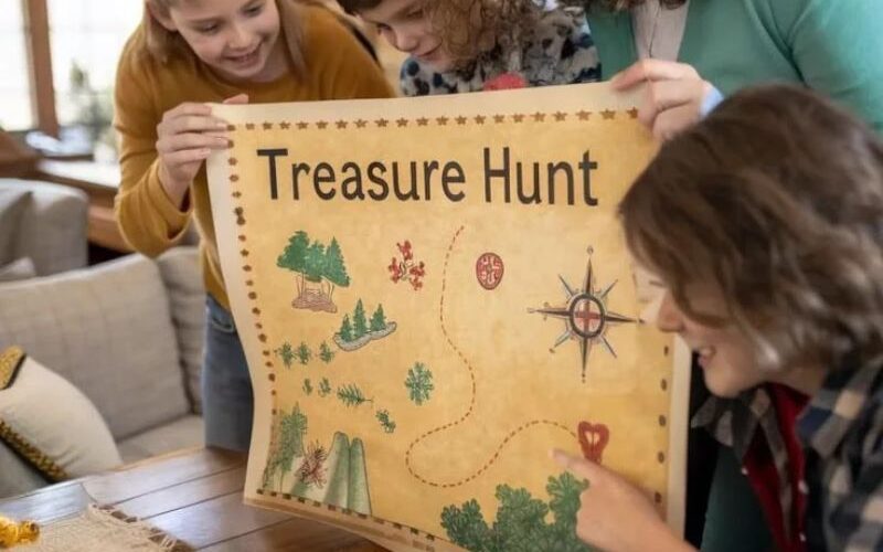 How to Make a Home Treasure Map for a Children’s Adventure