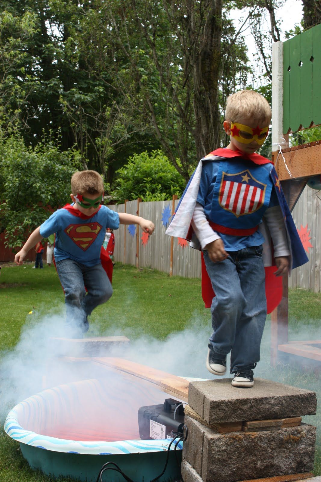 kids in their hero training